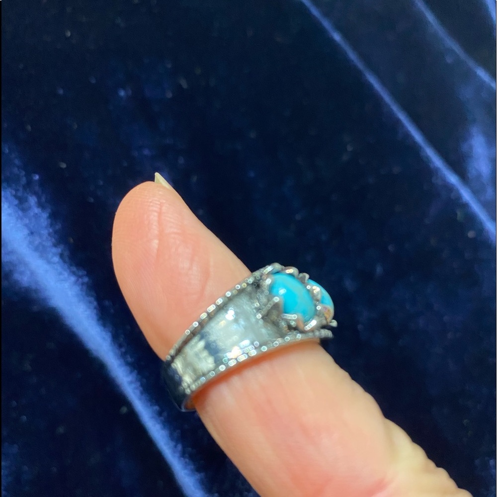 Turquoise silver ring - Picture 3 of 3